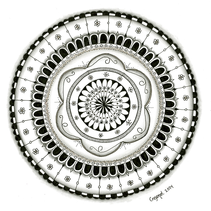 The Diva’s Zentangle challenge #169 ‘Circles′